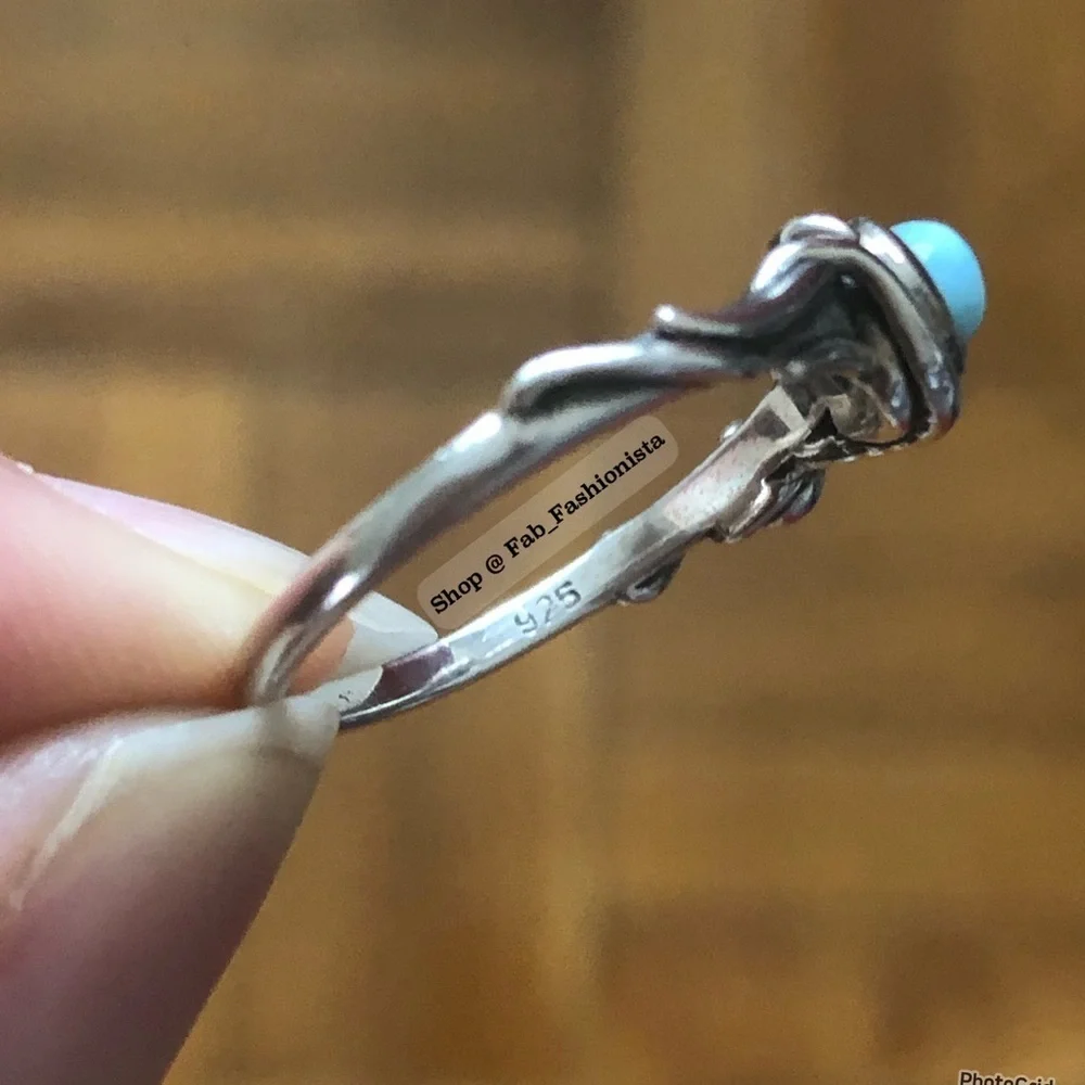 Sterling silver turquoise stone ring